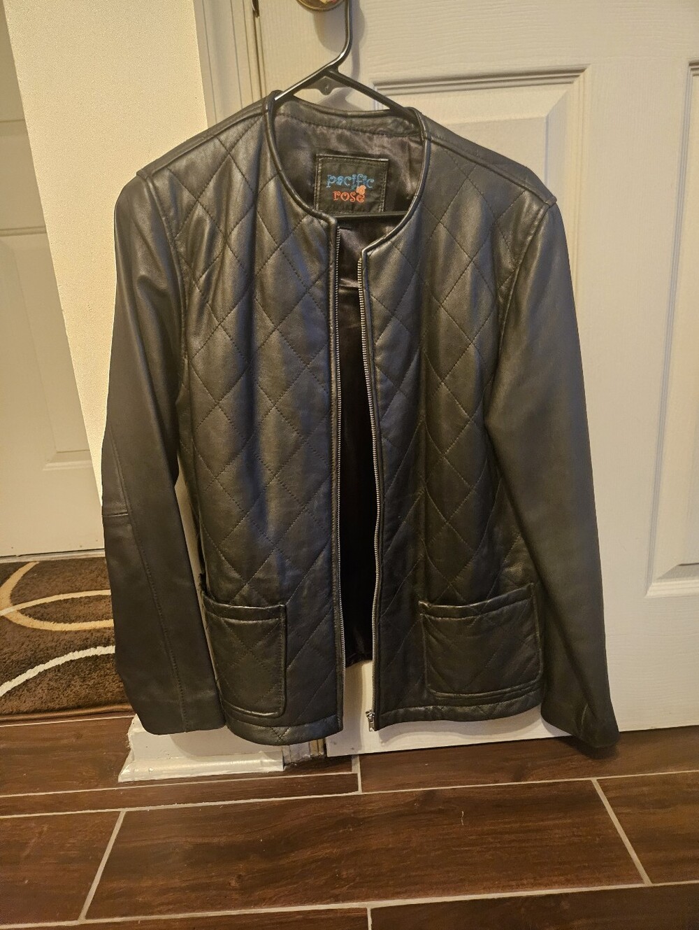 Pacifica Black Quilted Bomber Jacket